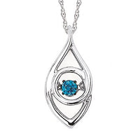 Shimmering Diamonds Diamond Drop Pendant