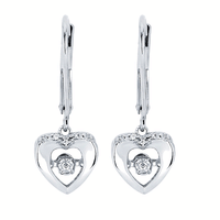 Round Diamonds Dangle Earrings