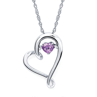 Shimmering Diamonds Alexandrite (Created) Slide Pendant