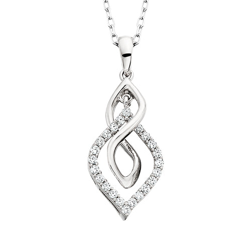 1/6 Cttw. Braided Pendant