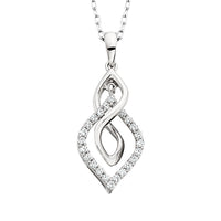 1/6 Cttw. Braided Pendant