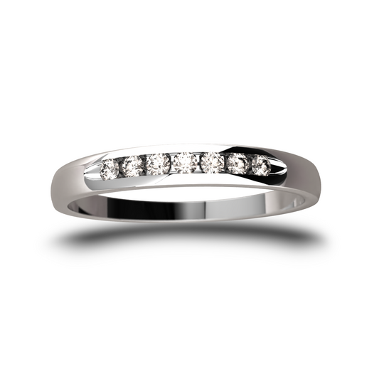 Channel Diamond Anniversary Ring