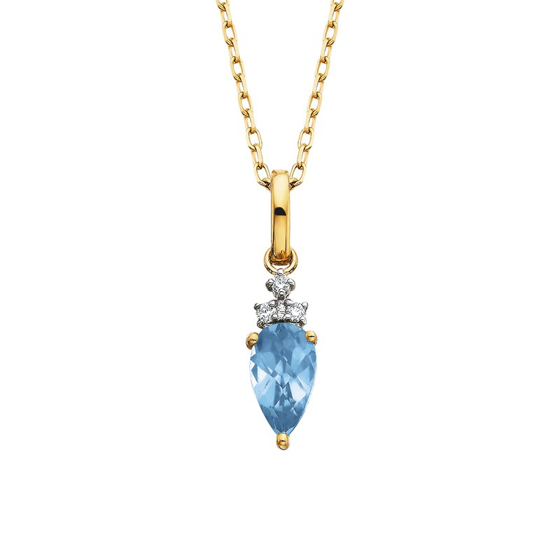 Pear Topaz Dangle Pendant