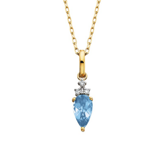 Pear Topaz Dangle Pendant