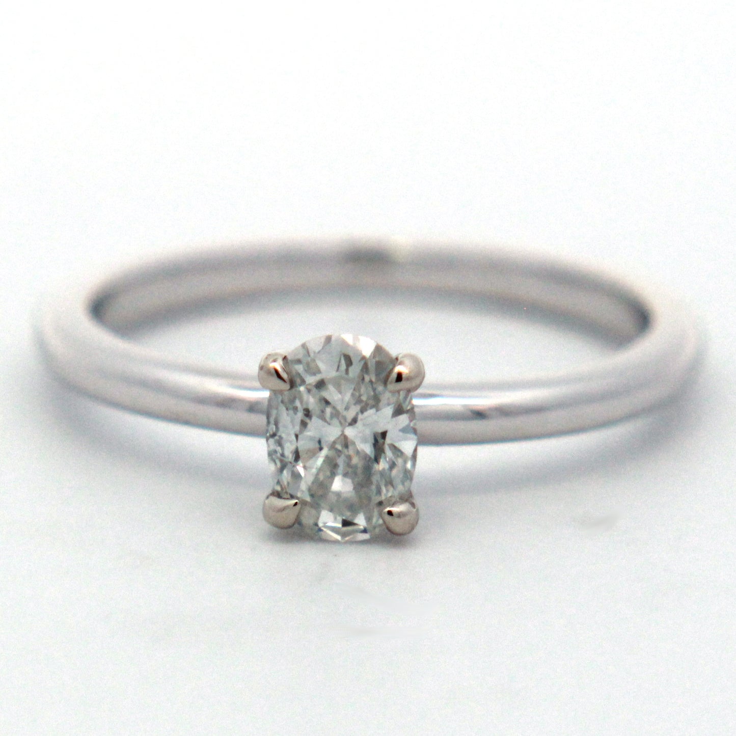 Oval Diamond Solitaire Engagement Ring