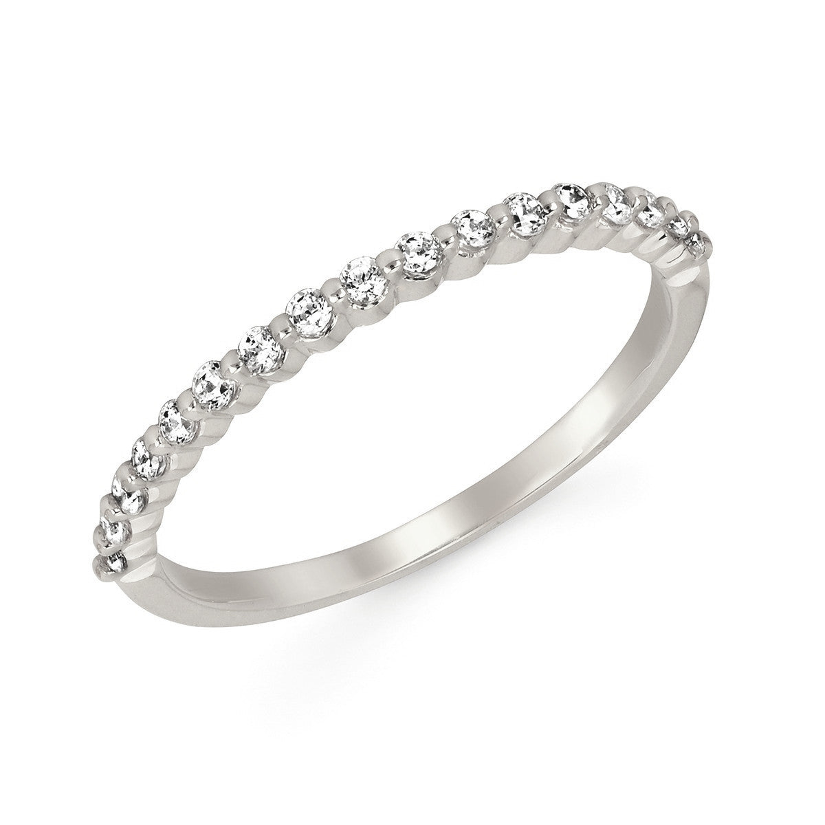 0.20cttw Diamond Scalloped Anniversary Ring