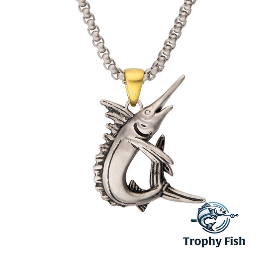 Steel Marlin Pendant