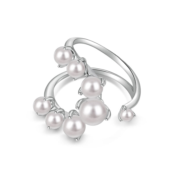 Pearls Swirl Ring