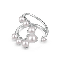 Pearls Swirl Ring