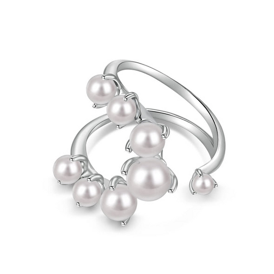 Pearls Swirl Ring
