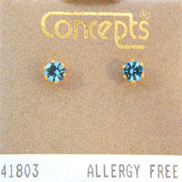 24K Gold Plated Surgical Stainless Steel March Stud