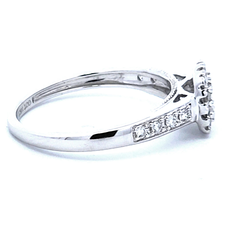 Princess Diamonds Halo Engagement Ring