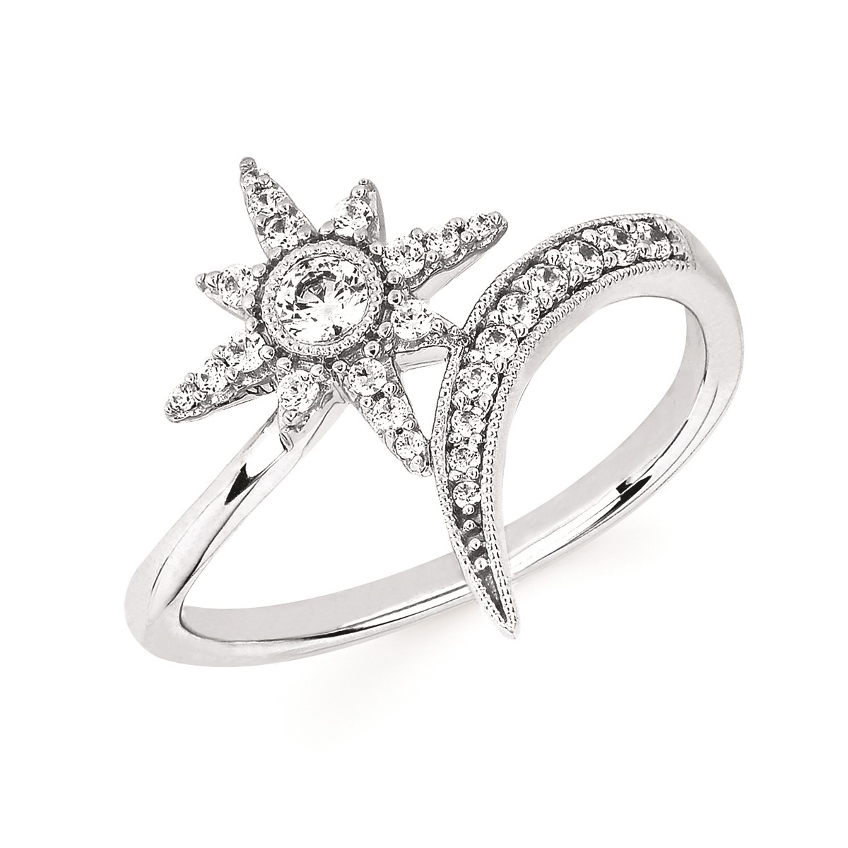 Round Brilliant Diamonds Celestial Fashion Ring