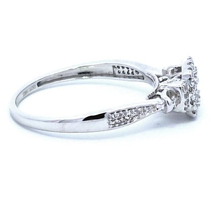 Princess Diamonds Halo Engagement Ring