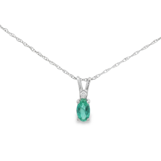 Emerald Accented Pendant