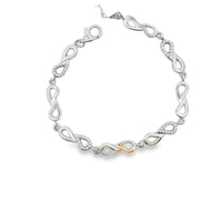Round Brilliant Diamonds Link Bracelet