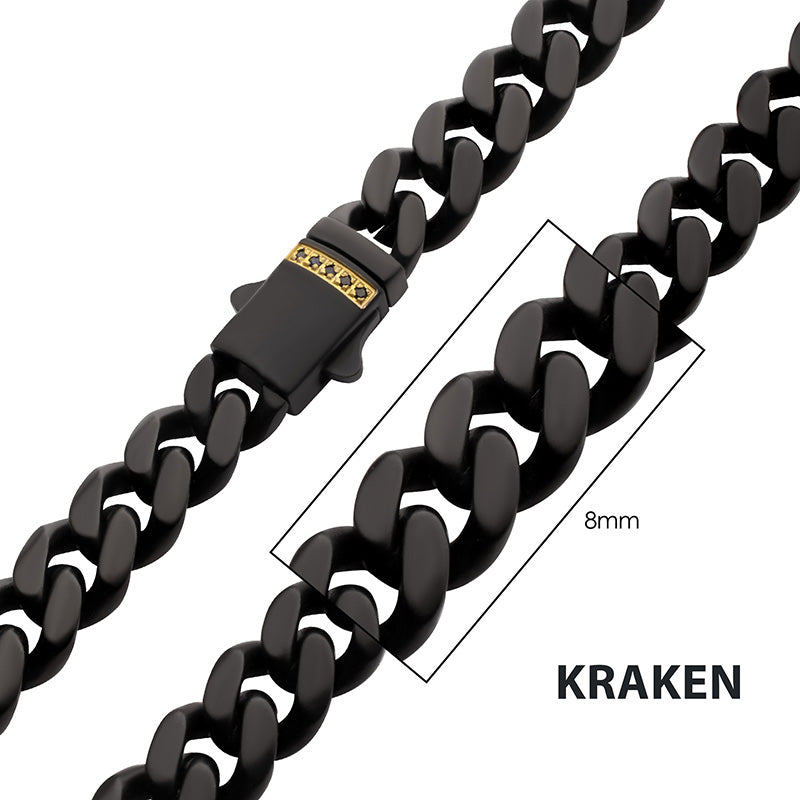 Steel Miami Cuban 8mm 24"