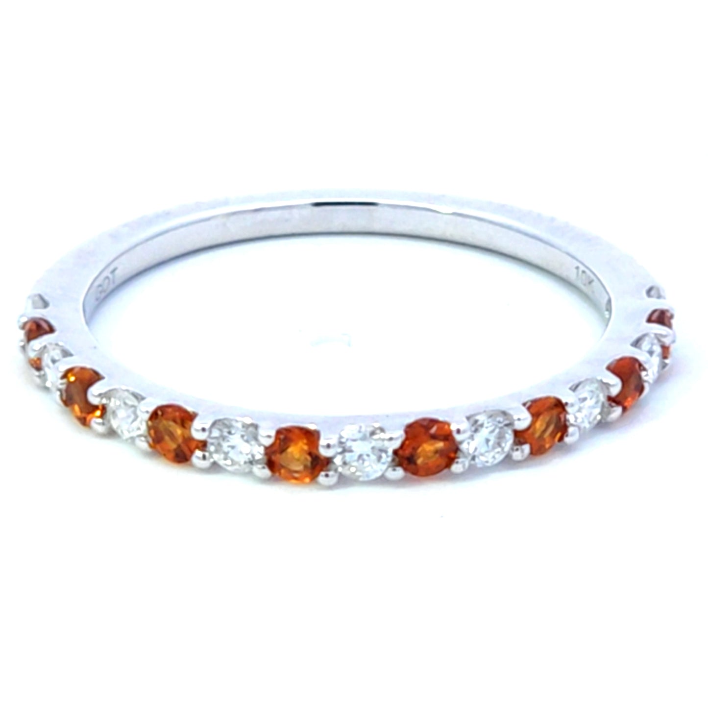Round Citrine Stackable Ring