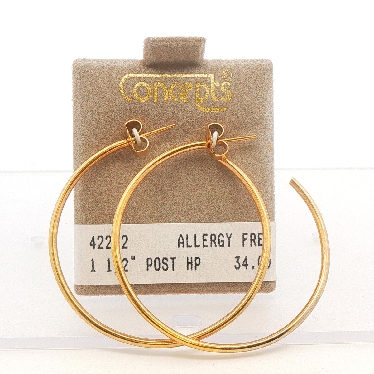24K Gold Plated Surgical Stainless Steel Hoop