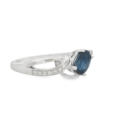 Sapphire Woven Ring