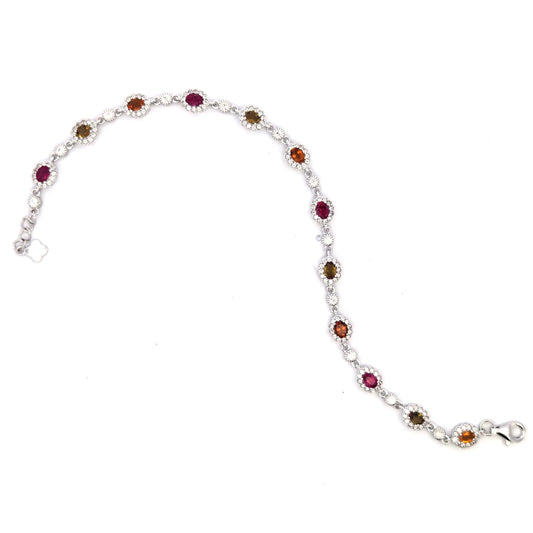 Silver Bracelets with Stone