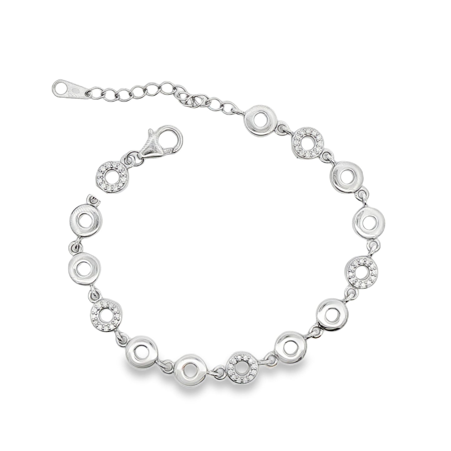 Silver Bracelets with Stone
