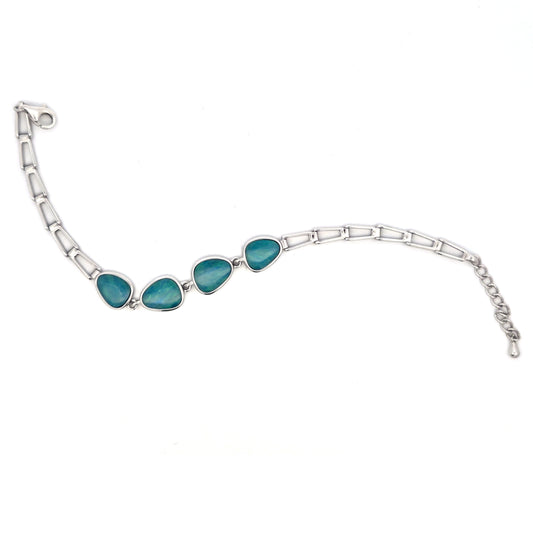 Silver Bracelets with Stone