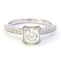 3/4 Cttw. Vintage Inspired Engagement Ring