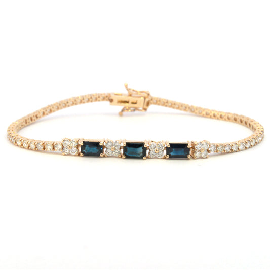 Emerald Sapphires Fashion Bracelet