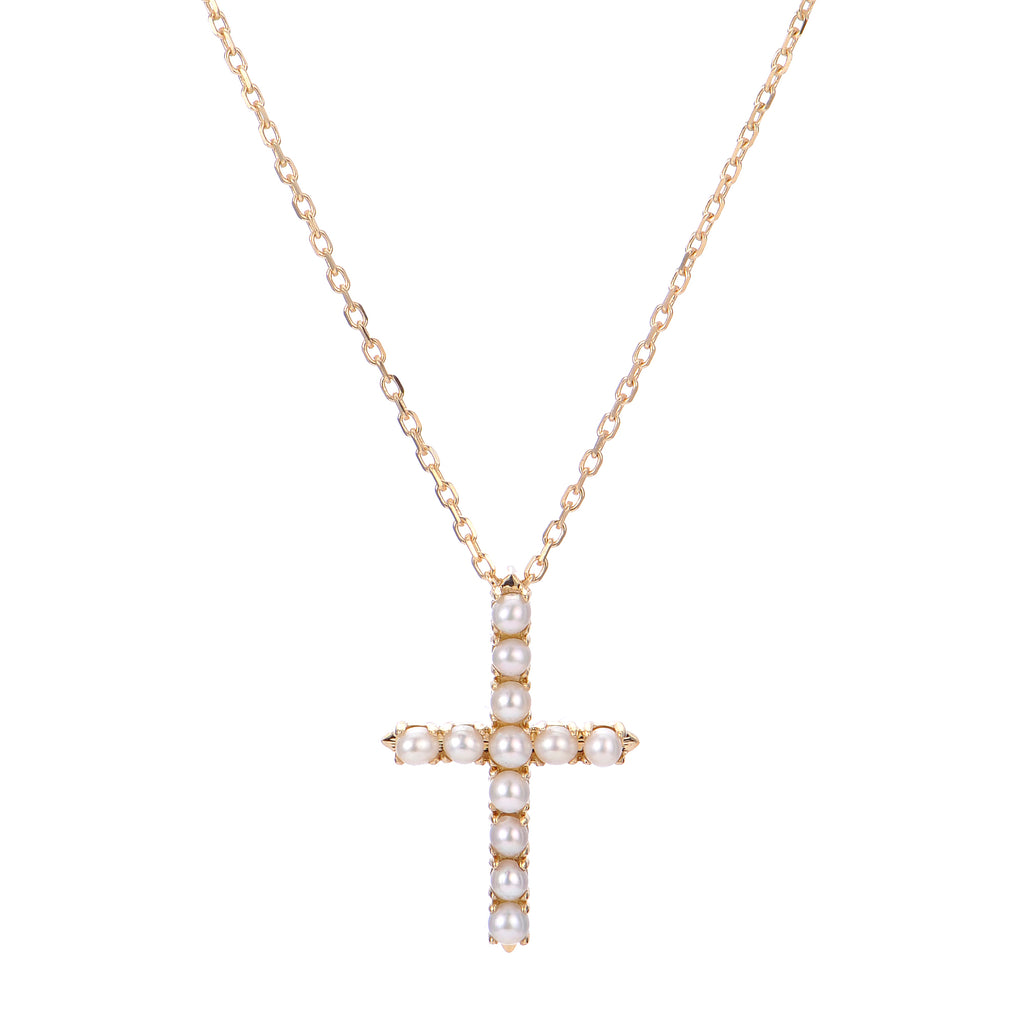 Pearl Cross pendant