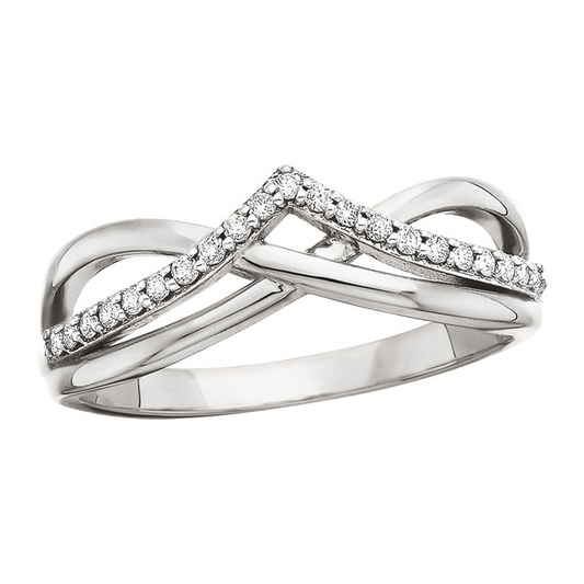 1/6 Cttw. Chevron Fashion Ring