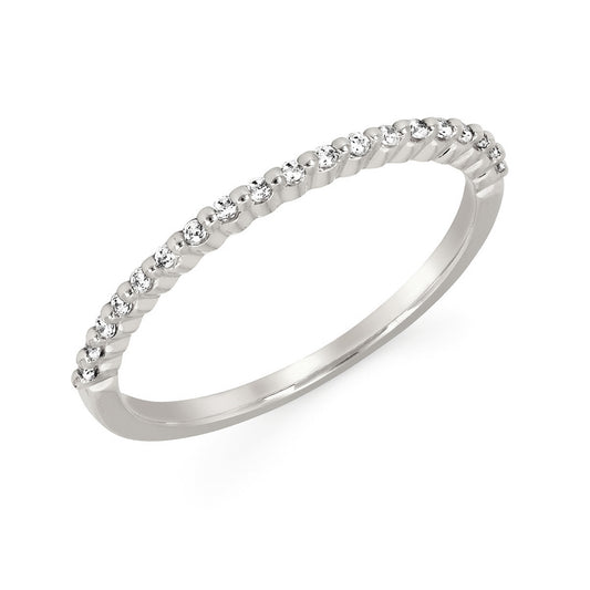 0.11cttw Diamond Scalloped Anniversary Ring