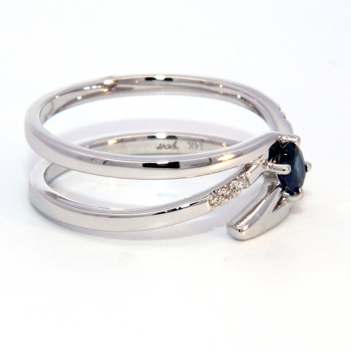 Oval Sapphire Bypass Ring