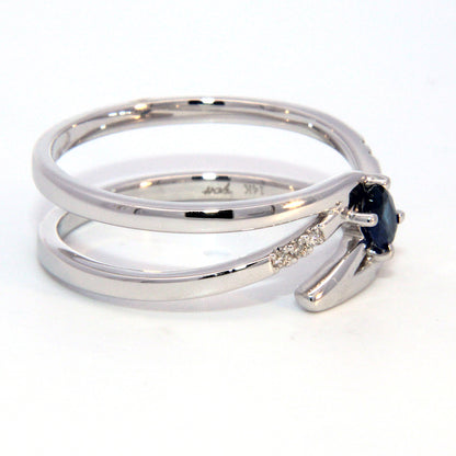 Oval Sapphire Bypass Ring