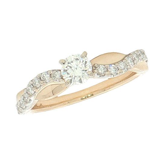 1/2 Cttw. Bypass Engagement Ring