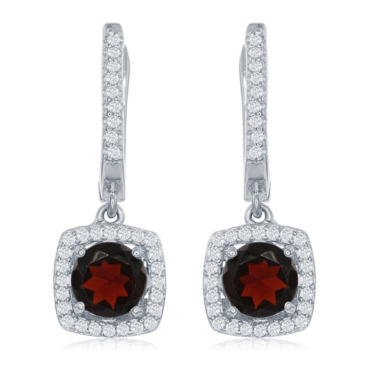 Garnets Dangle Earrings