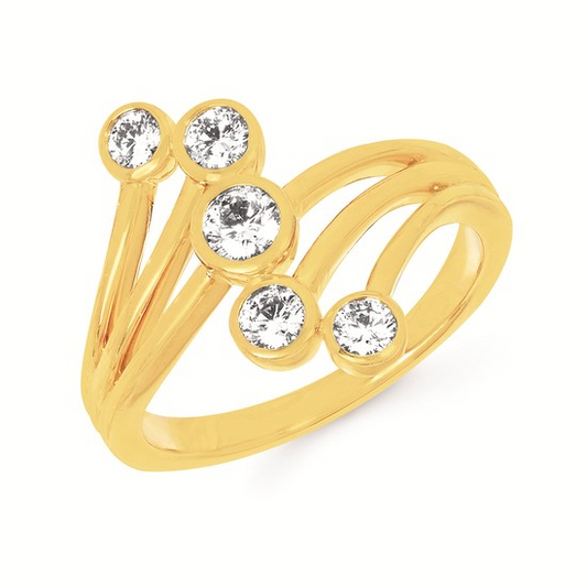 1/2 Cttw. Bypass LAB Diamond Ring