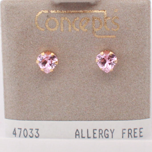 concepts 24K Plated Surgical Stainless Steel Stud