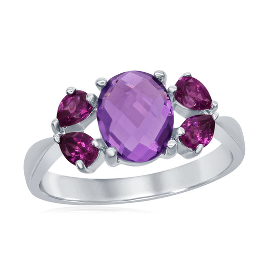 Amethyst Vintage Inspired Ring