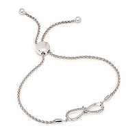 Round Brilliant Diamonds Infinity Bracelet