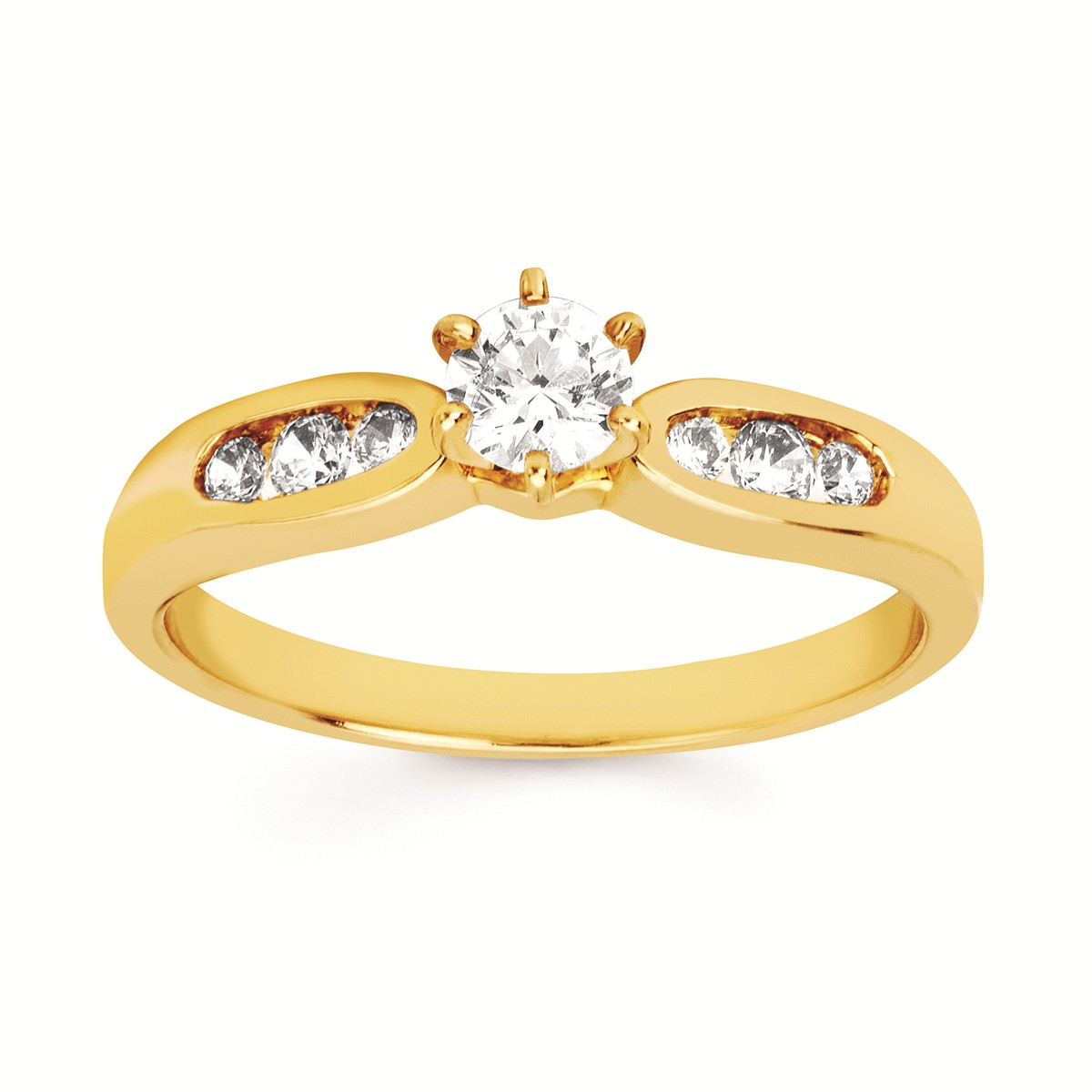 Yellow Gold Accented Wedding Set