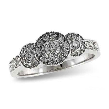 5/8 Cttw. Vintage Inspired Wedding Set