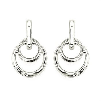 Round Brilliant Diamonds Dangle Earrings