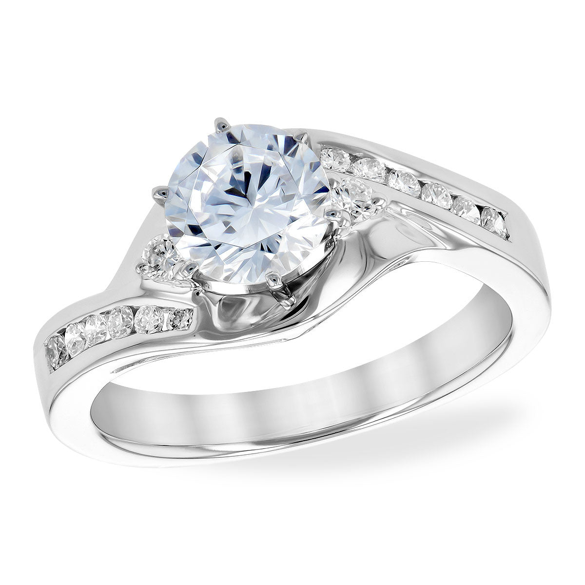 1.0 Cttw. Diamond Semi-Mount Ring