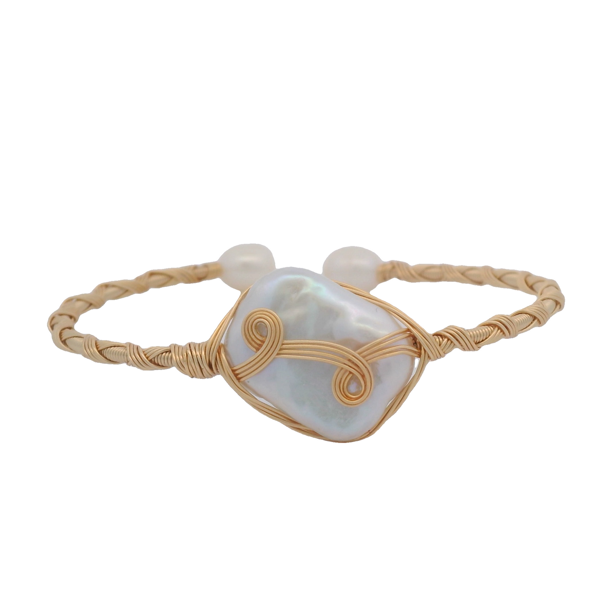 Pearls Wire Wrapped Bracelet