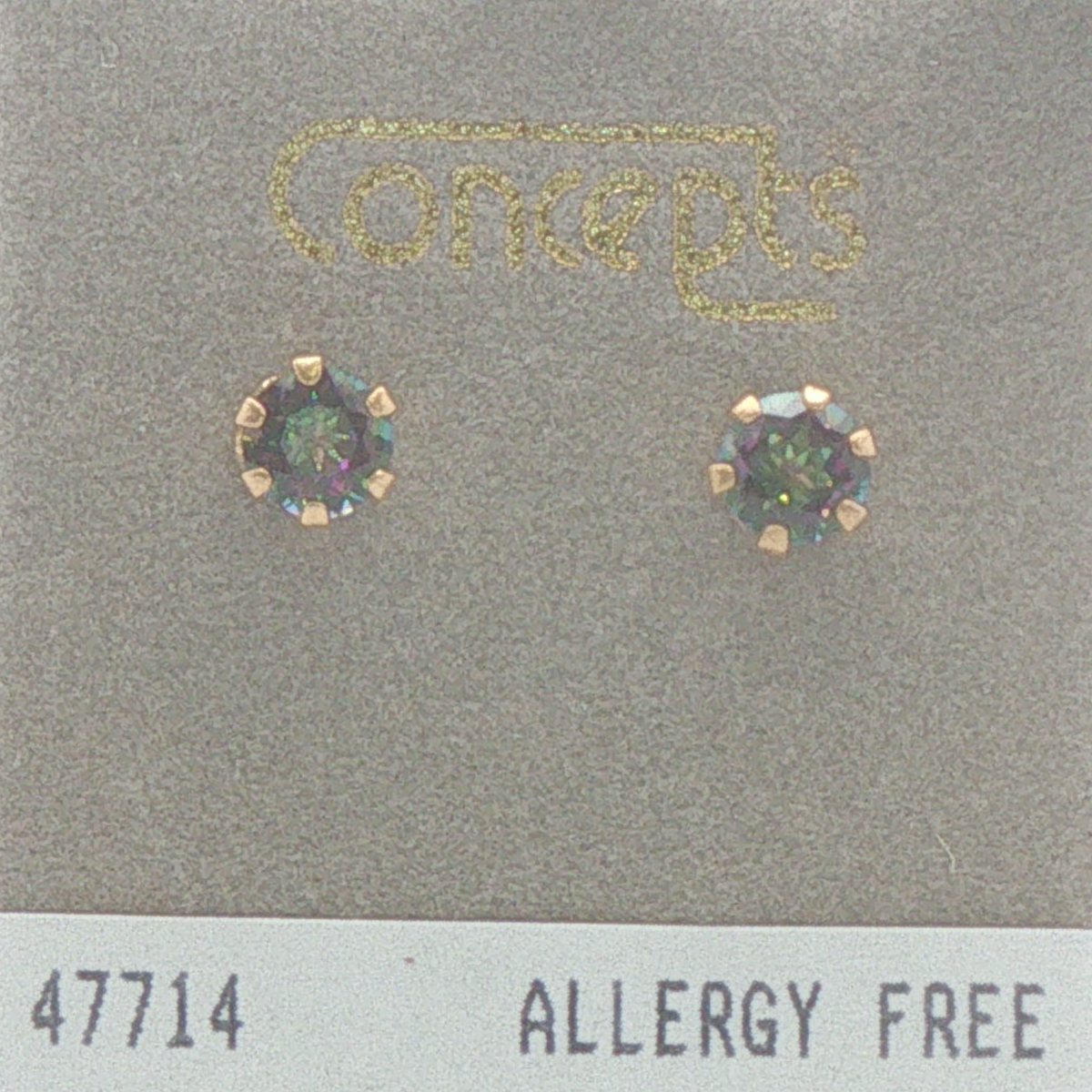 24K Gold Plated Surgical Stainless Steel Mystic Fire Stud