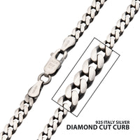 Steel Diamond Cut Curb 4.4mm 24"