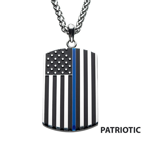 Thin Blue Line American Flag
