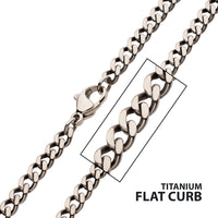 Titanium Flat Curb 3.5mm 24"