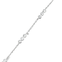 1/2cttw Classic Station LAB Diamond Bracelet in 925 Sterling Silver